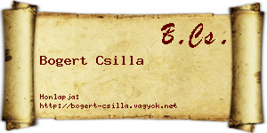 Bogert Csilla névjegykártya